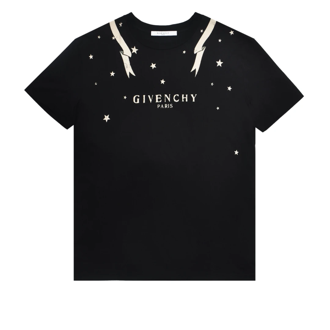 GIVENCHY Star ribbon print tshirt