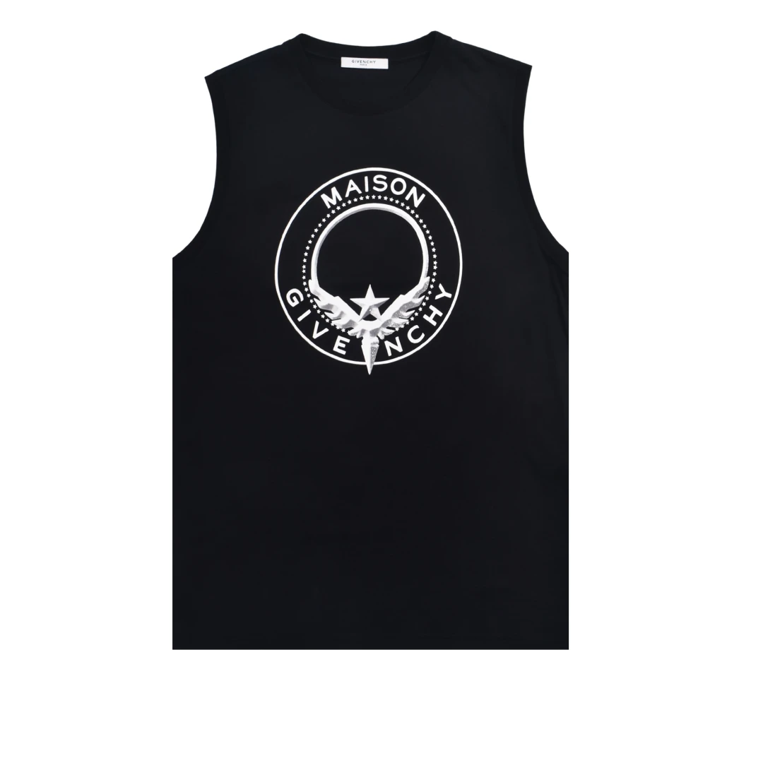 GIVENCHY Maison logo print sleeves tshirt