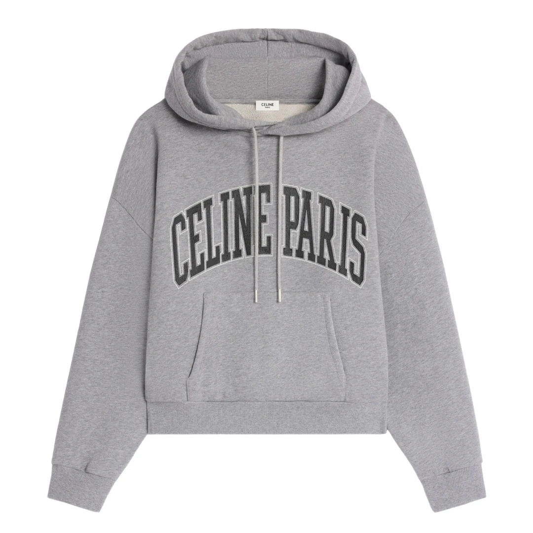 CELINE Logo Print Oversized Hoodie