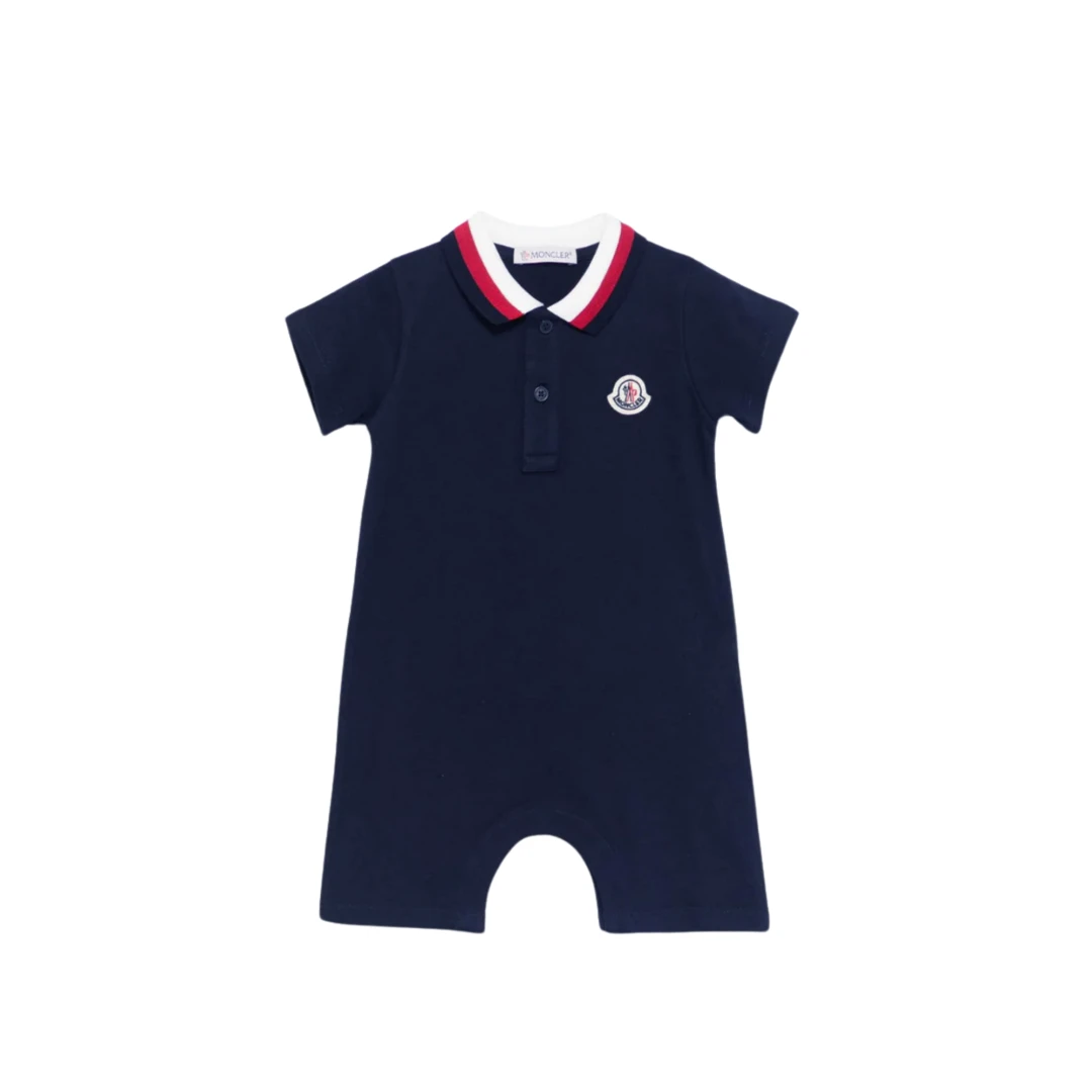MONCLER Tricolor Collar Romper