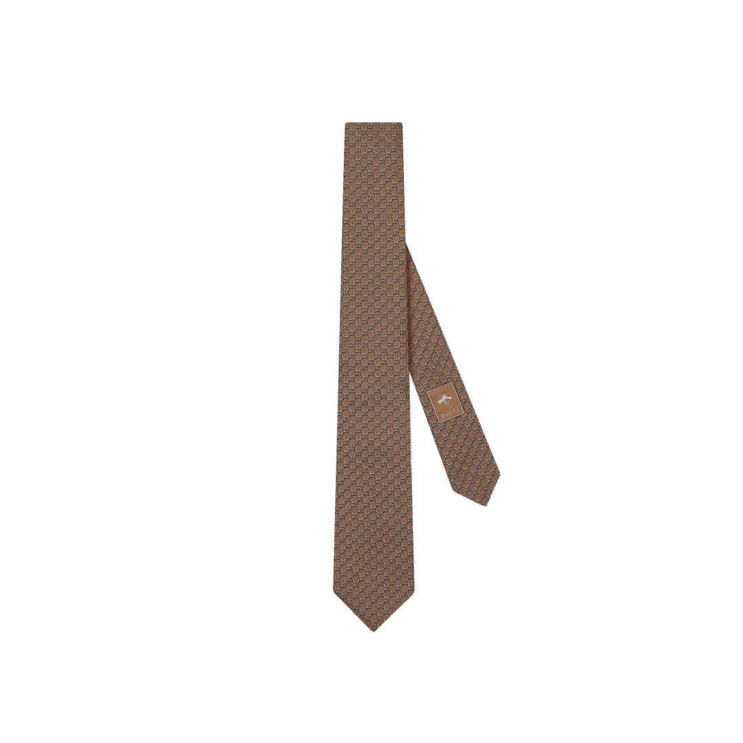 GUCCI GG Jacquard Silk Tie