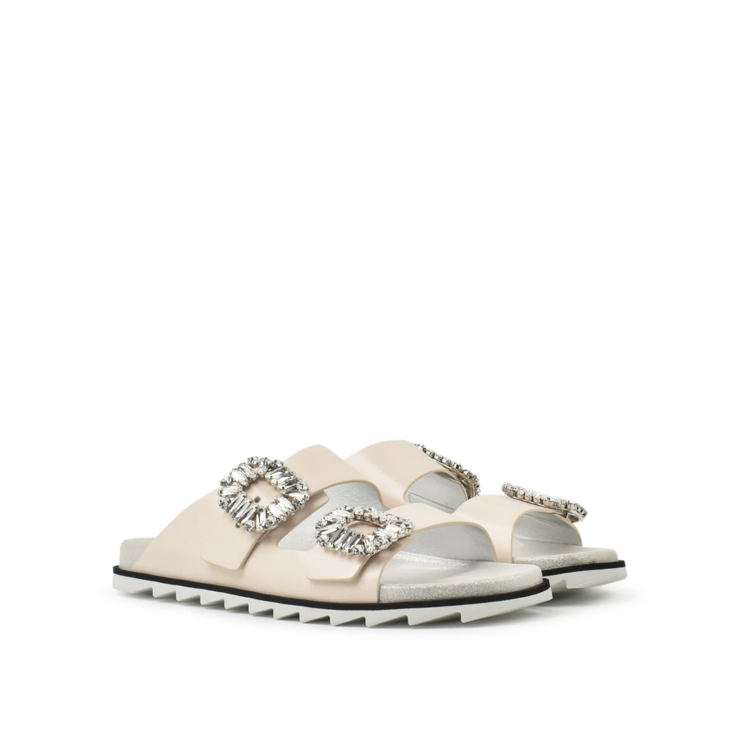 ROGER VIVIER Slidy Viv Mules Leather