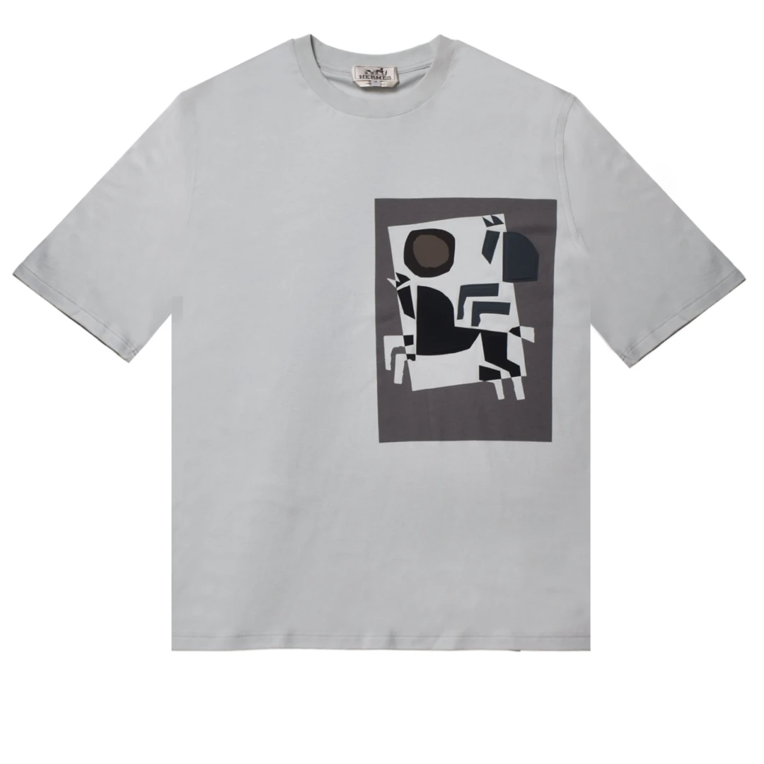 HERMES Velky Lov Embossed Tshirt