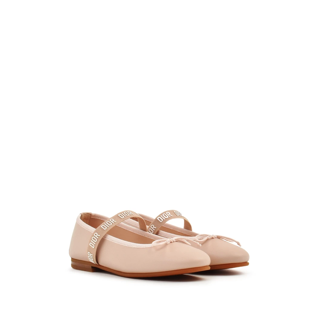 CHRISTIAN DIOR Essential Ballet Flat Calfskin Leather