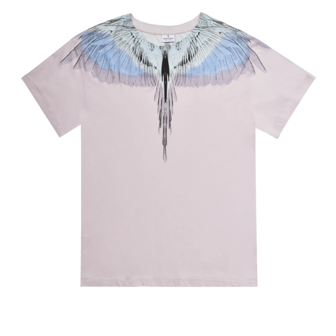 MARCELO BURLON Stitching Wings Print Tshirt