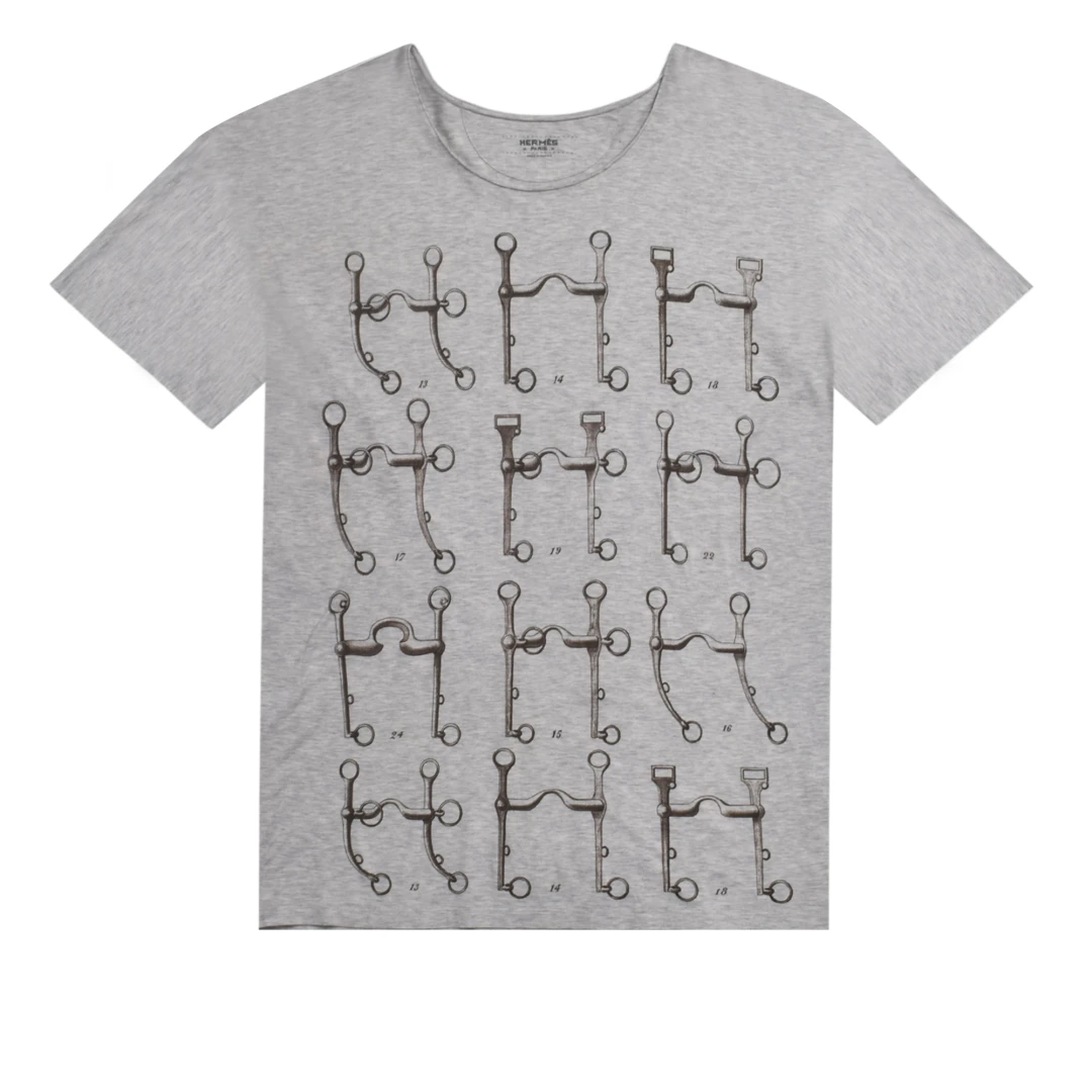 HERMES Antique diagram print tshirt