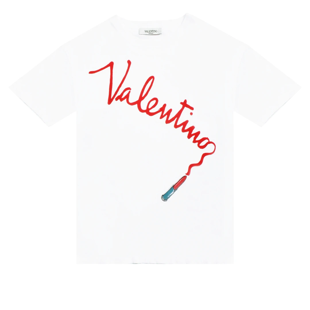 VALENTINO Lipstick logo tshirt