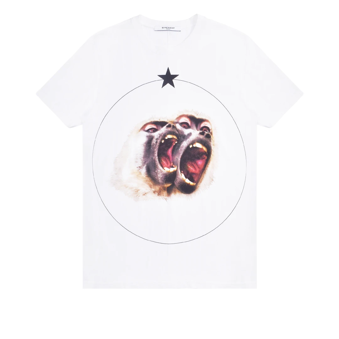 GIVENCHY Monkey scream graphic tshirt
