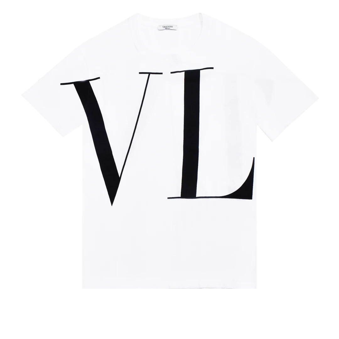 VALENTINO Large VLTN logo print tshirt