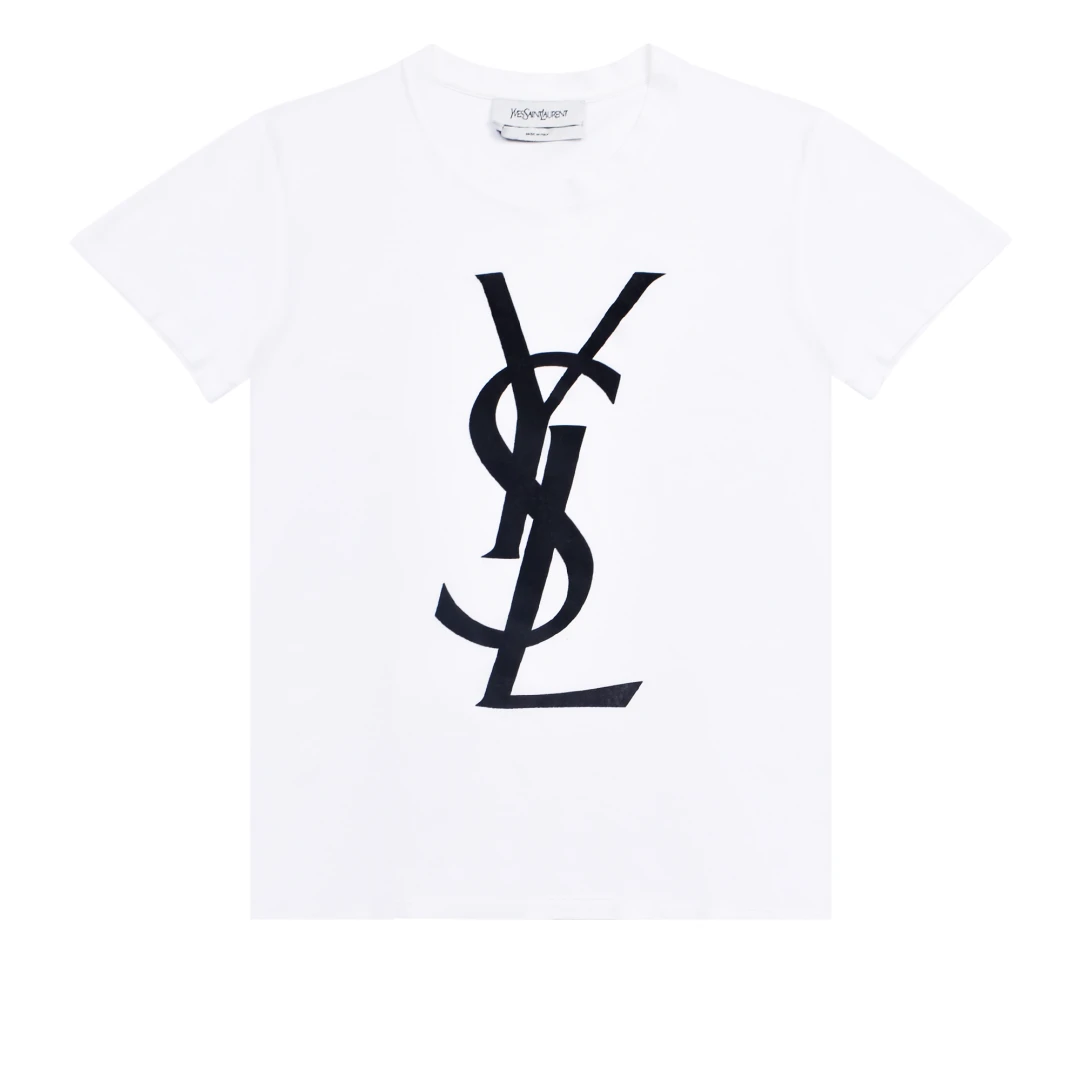 SAINT LAURENT Logo print tshirt