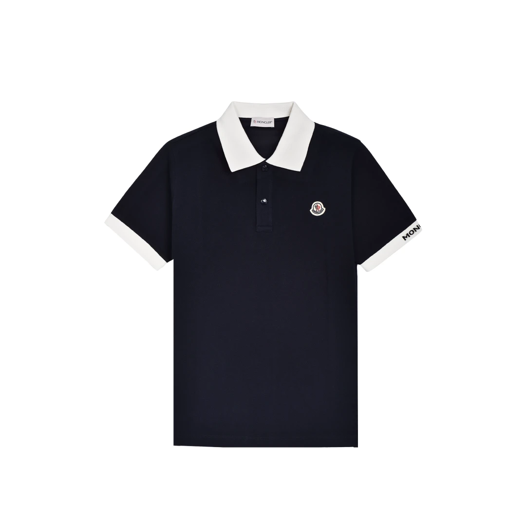 MONCLER Color Block Polo Shirt