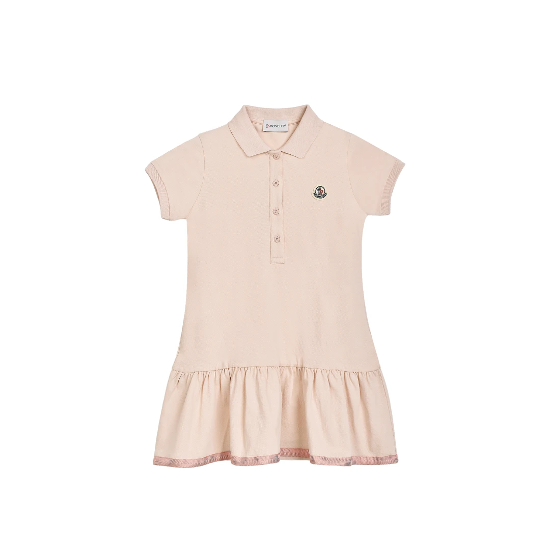 MONCLER Logo Patch Polo Shirt Dress