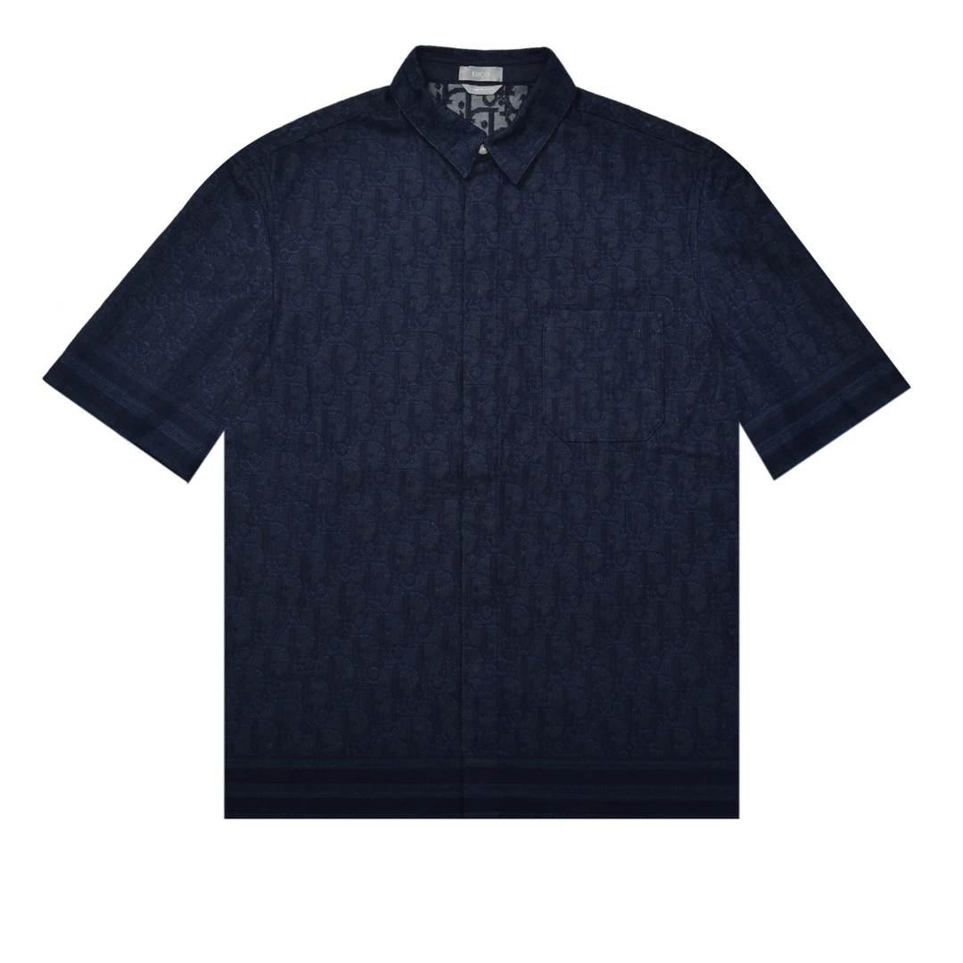 CHRISTIAN DIOR Oblique Shirt Cotton Denim