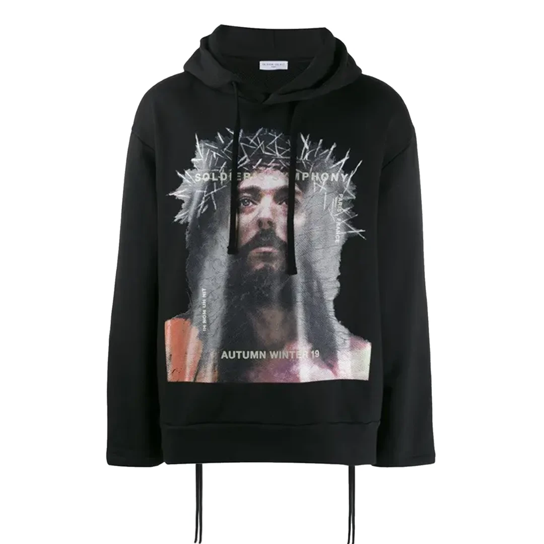 IH NOM UH NIT Jesus Print Hoodie