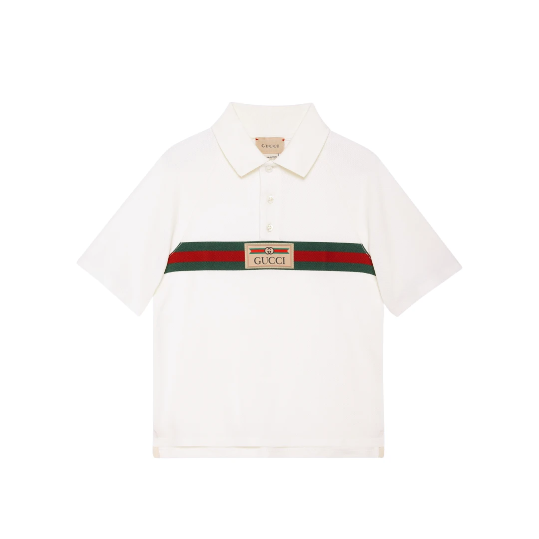 GUCCI Web Stripes Polo Shirt