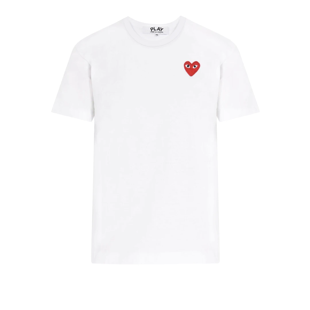 COMME DES GARCONS Red Small Heart Tshirt