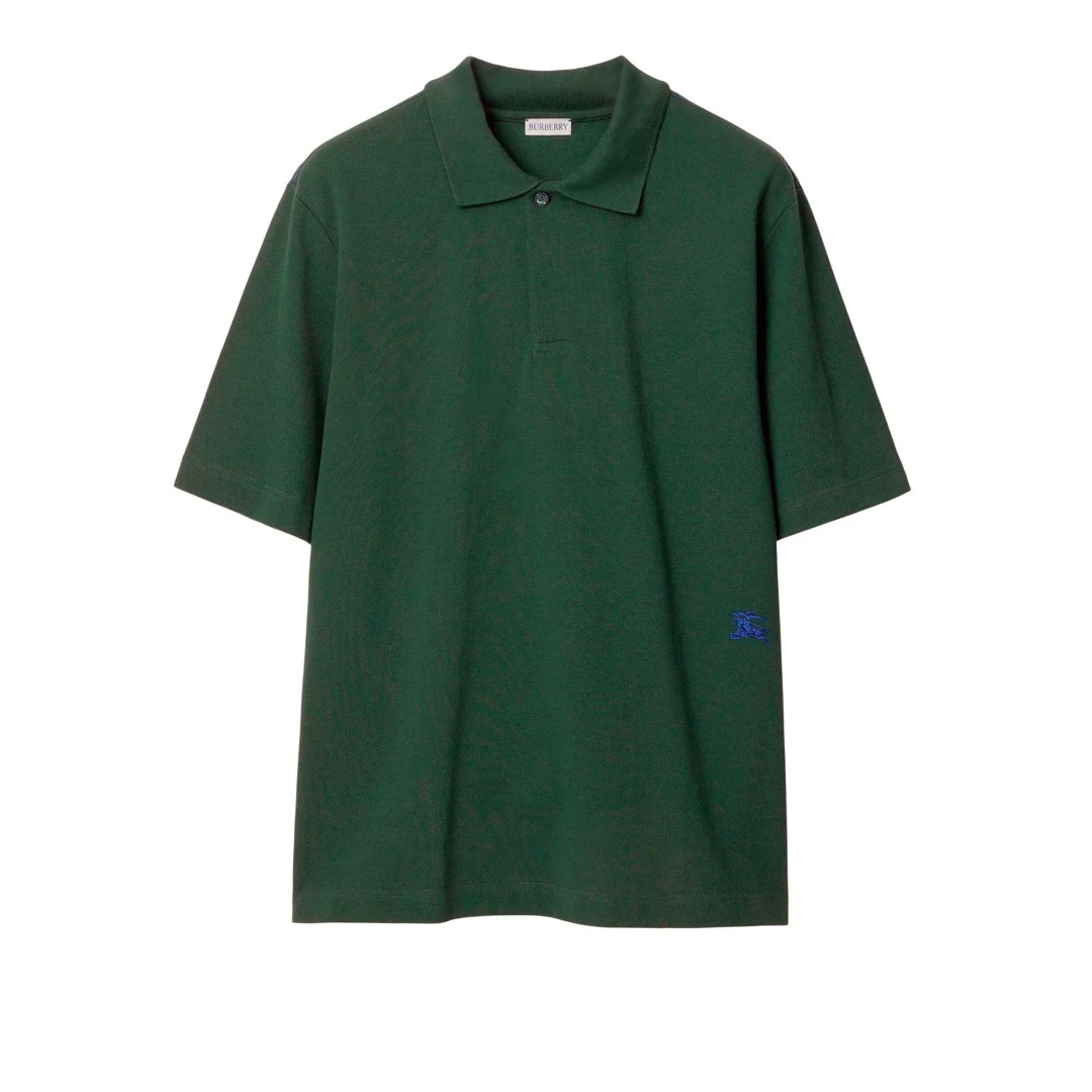 BURBERRY Equestrian Knight Embroidered Logo Polo Shirt