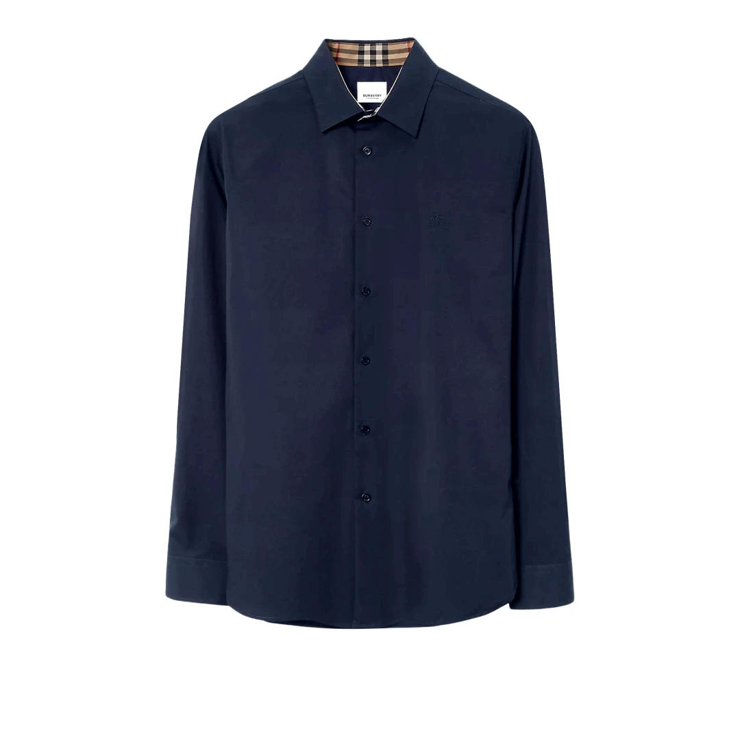 BURBERRY Sherfield Embroidered EKD Long Sleeve Shirt