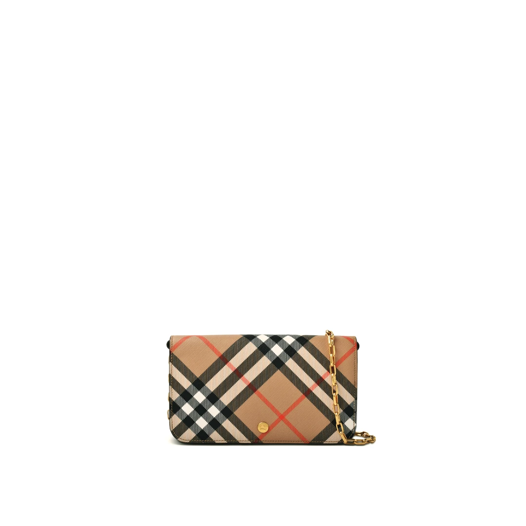 BURBERRY Classic Check Wallet On Chain