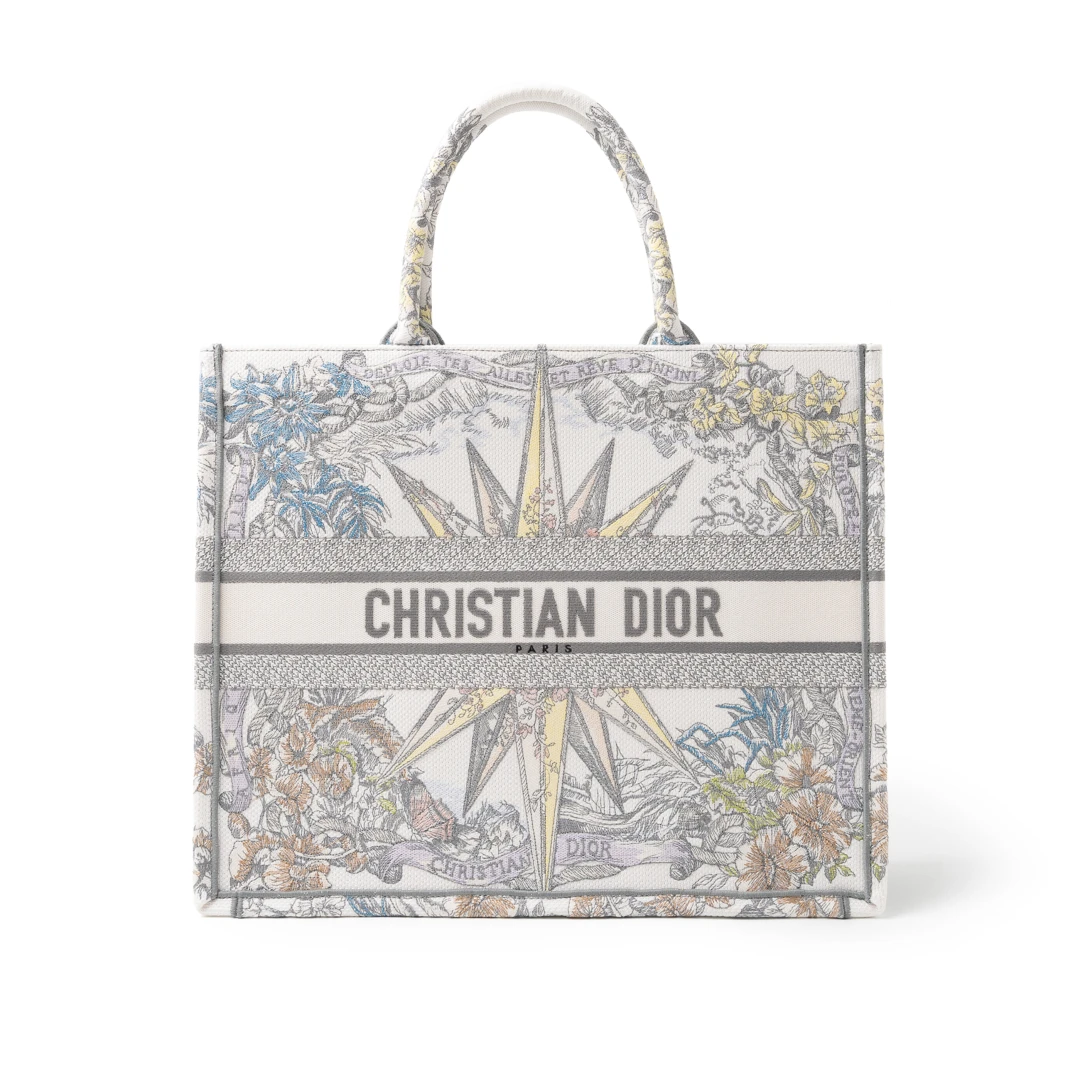 CHRISTIAN DIOR Book Tote Large Reve D'Infini Embroidery