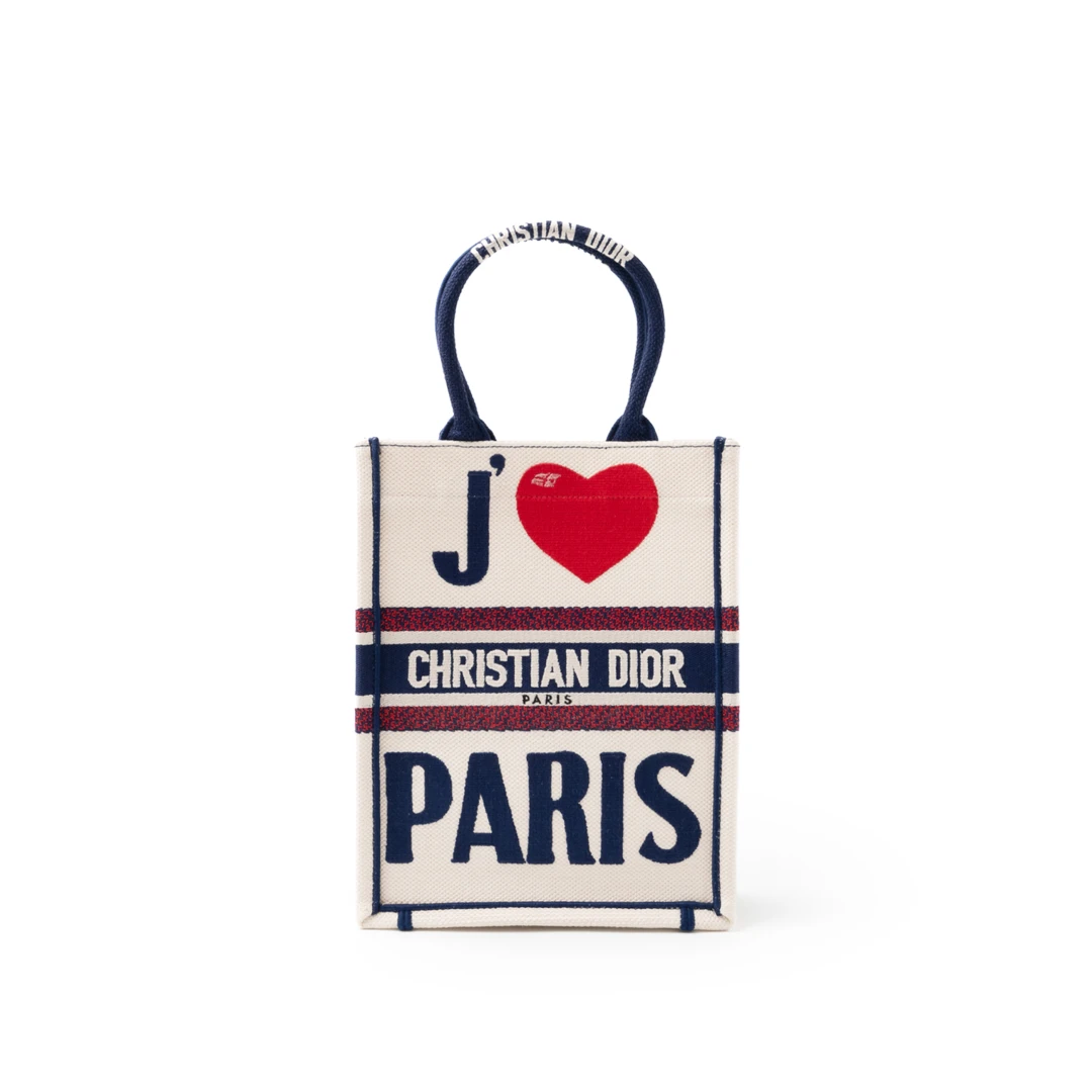 CHRISTIAN DIOR I Love Paris Vertical Book Tote