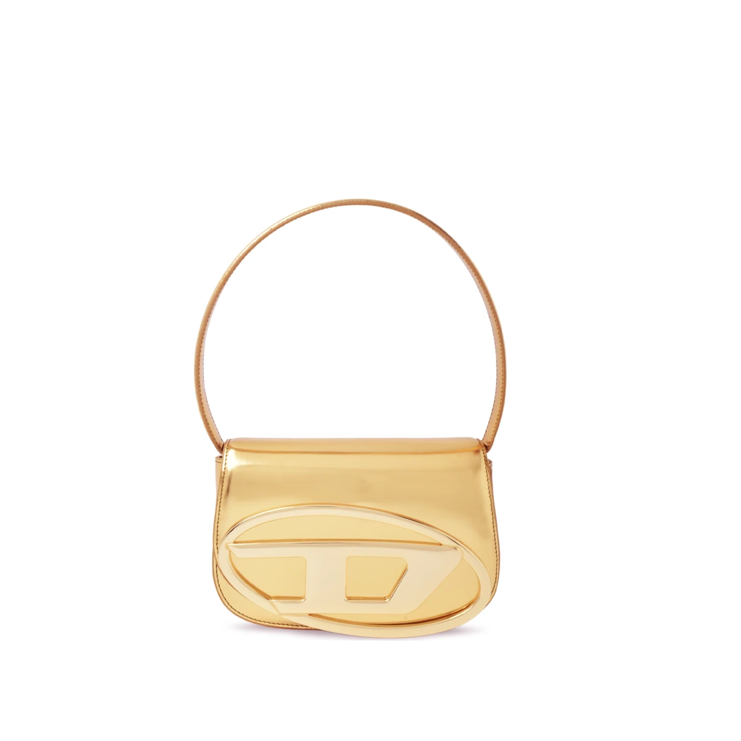 DIESEL 1DR Iconic Shoulder Bag In Mirrored Leather