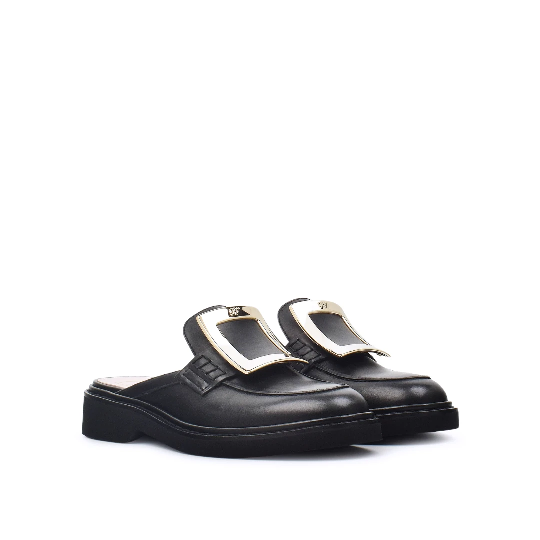 ROGER VIVIER Viv' Rangers Mules Leather