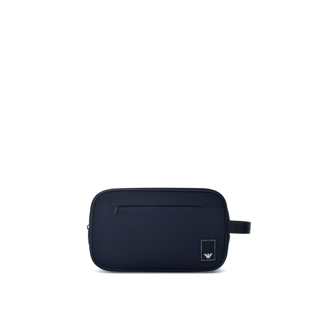 EMPORIO ARMANI Small Eagle Travel Essentials Nylon Washbag