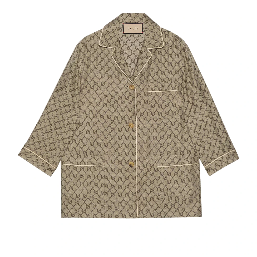 GUCCI GG Supreme Silk Shirt