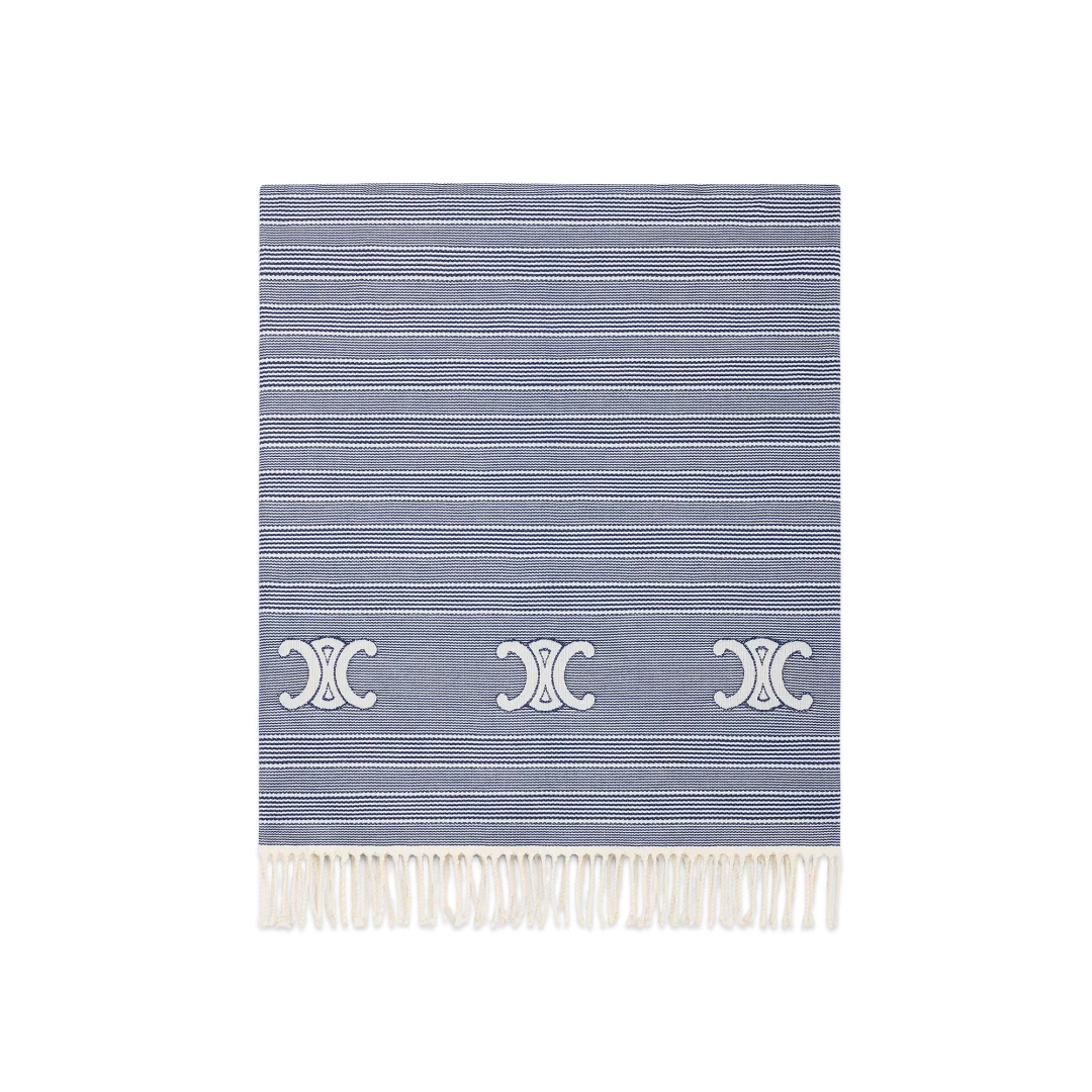 CELINE Triomphe Fouta In Striped Cotton