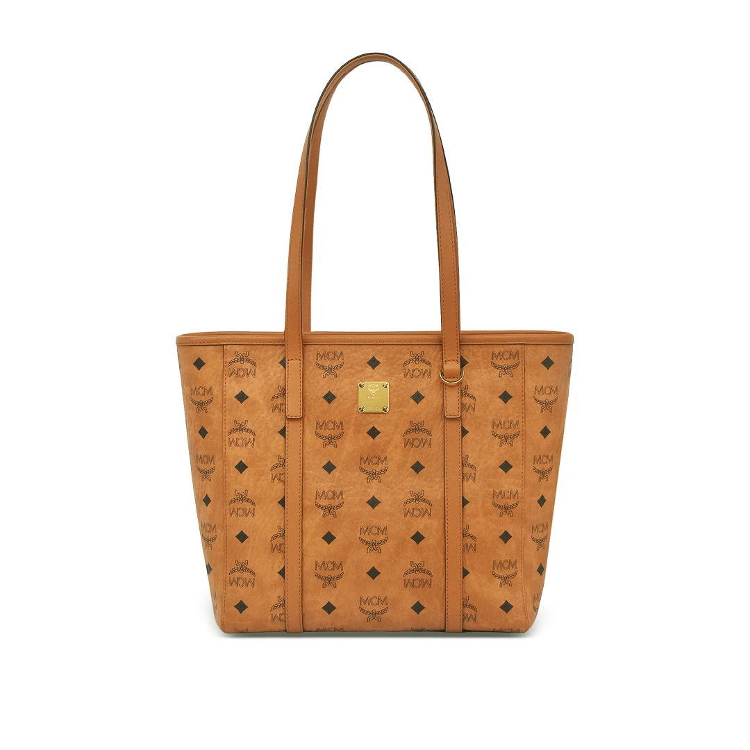 MCM Toni Visetos Small Tote Bag