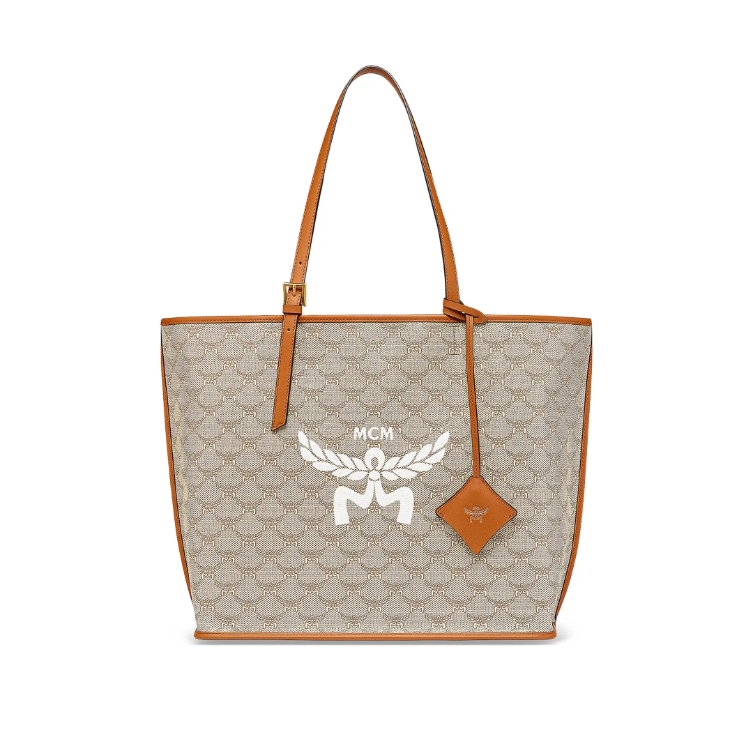 MCM Medium Himmel Shopper In Lauretos