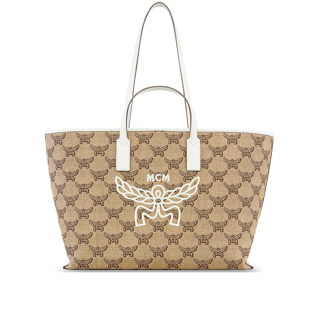 MCM Medium Himmel Shopper In Lauretos With Handle