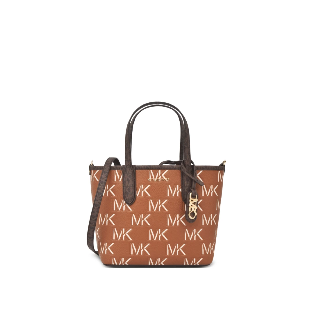 MICHAEL KORS Eliza XS Logo Jacquard Tote Bag