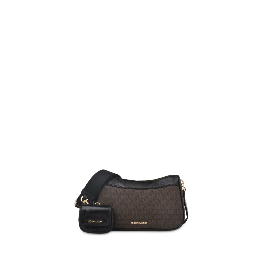 MICHAEL KORS Jet Set Medium Monogram With Case Crossbody Bag