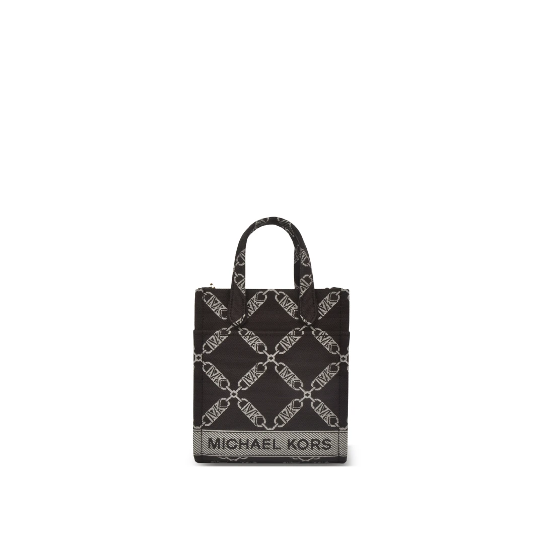 MICHAEL KORS Gigi XS Empire Jacquard Shopper Crossbody Bag