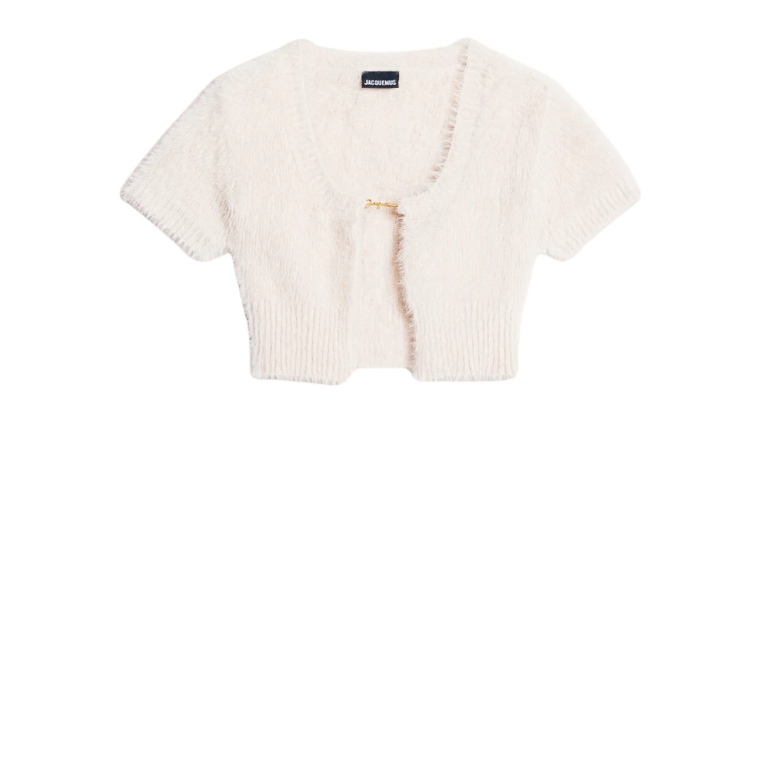 JACQUEMUS La Maille Neve Short Sleeve Cardigan