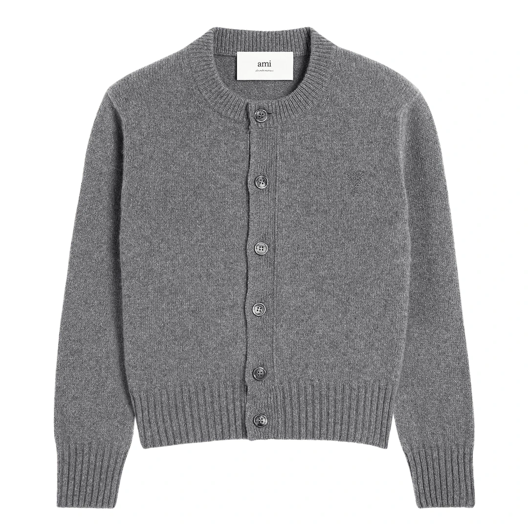 AMI PARIS Ami De Coeur Cardigan Classic Cashmere