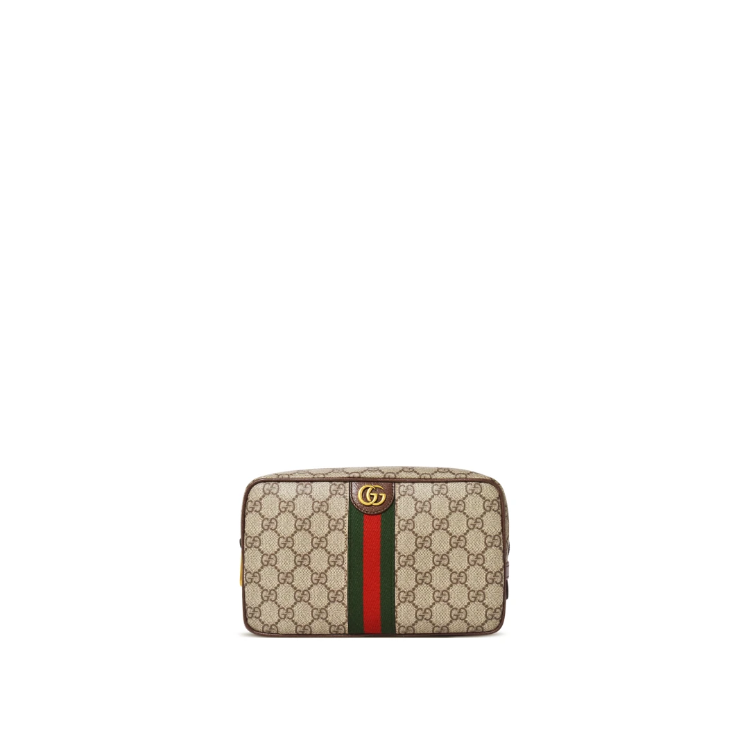 GUCCI Savoy GG Toiletry Case With Web
