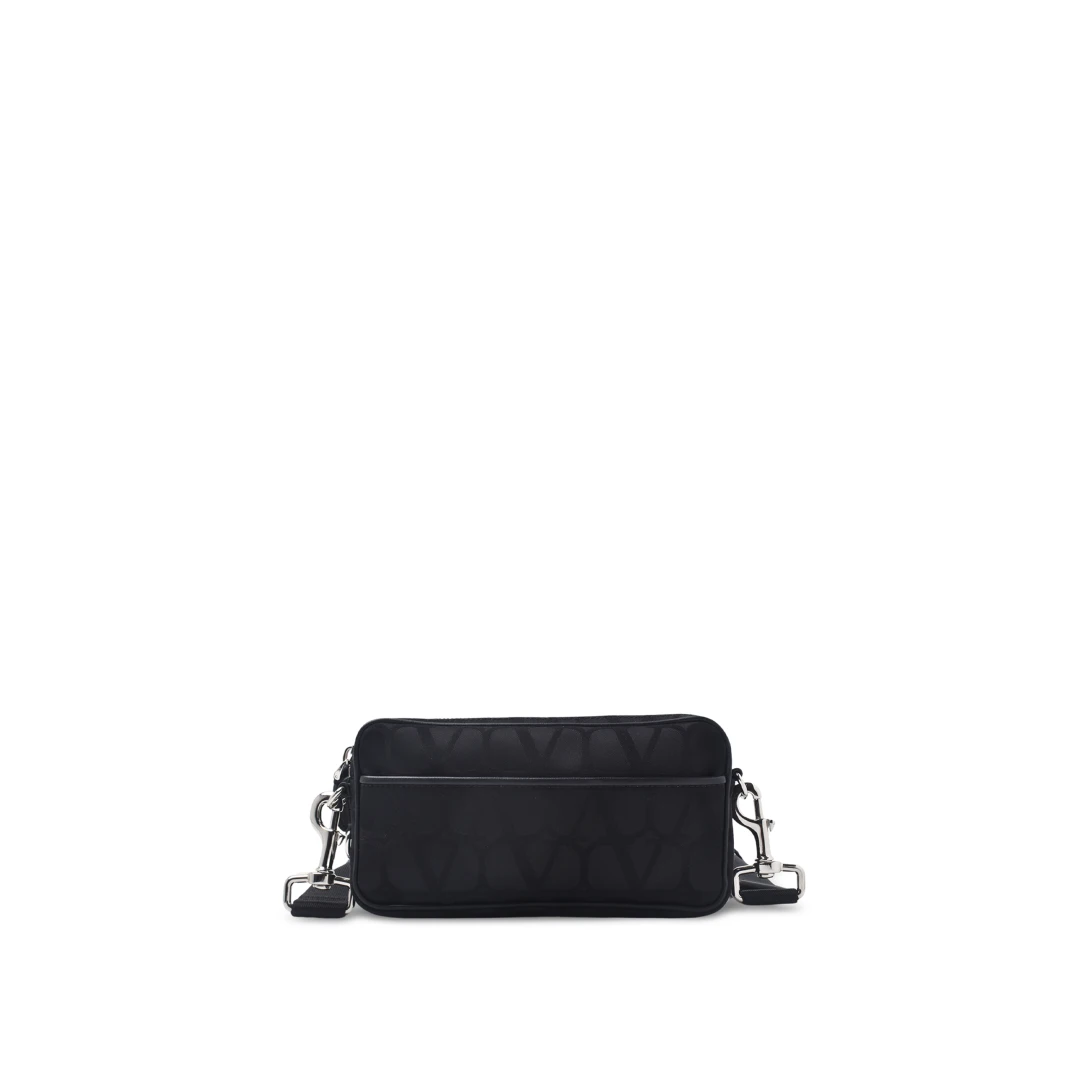 VALENTINO Mini Toile Iconographe Shoulder Bag Technical Fabric