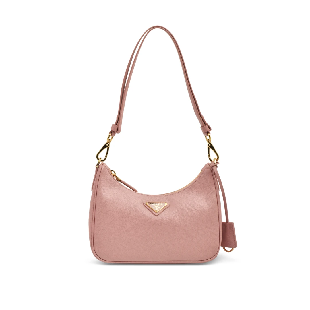 PRADA Re-edition Mini Bag Saffiano Leather With Chain