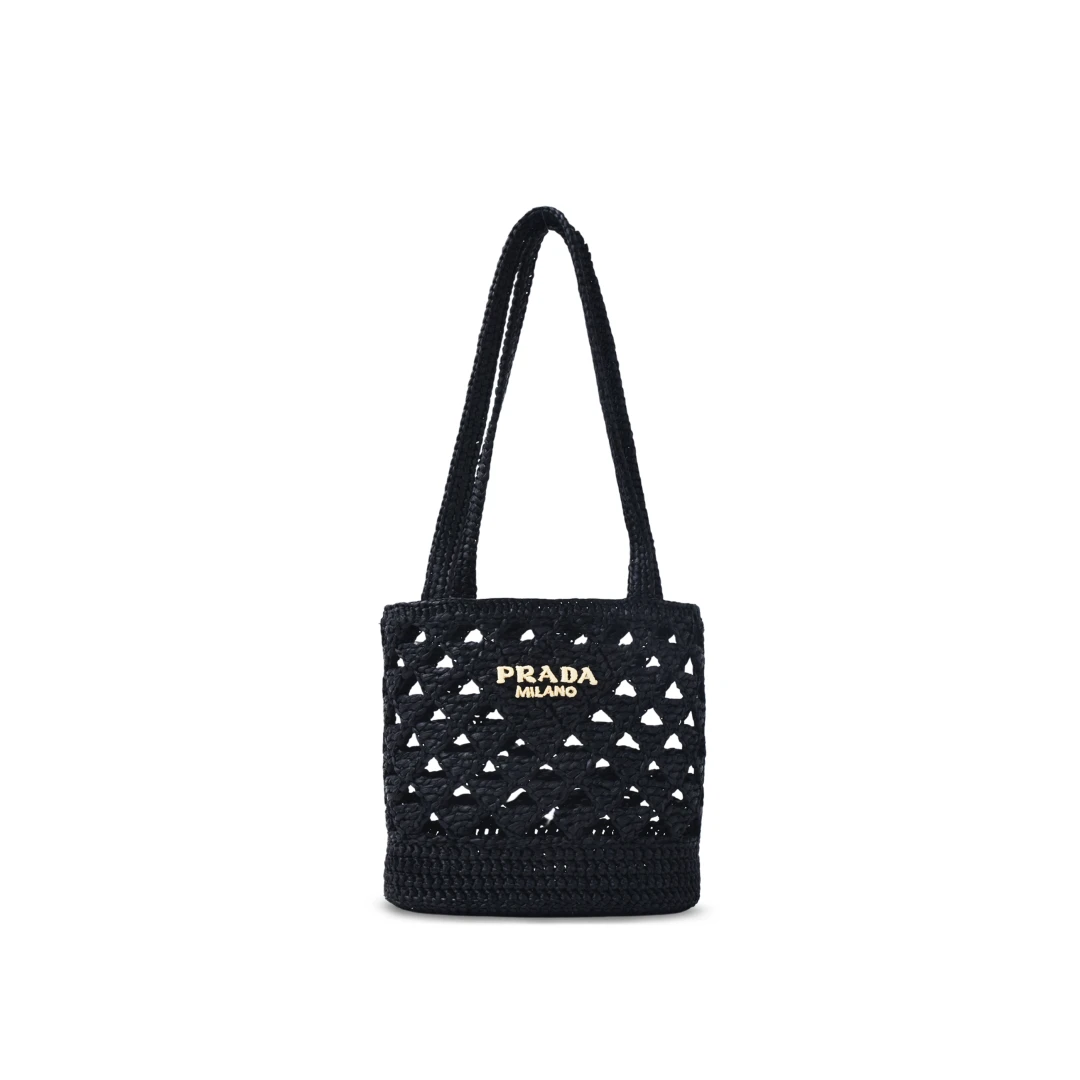 PRADA Mini Crochet Tote Bag
