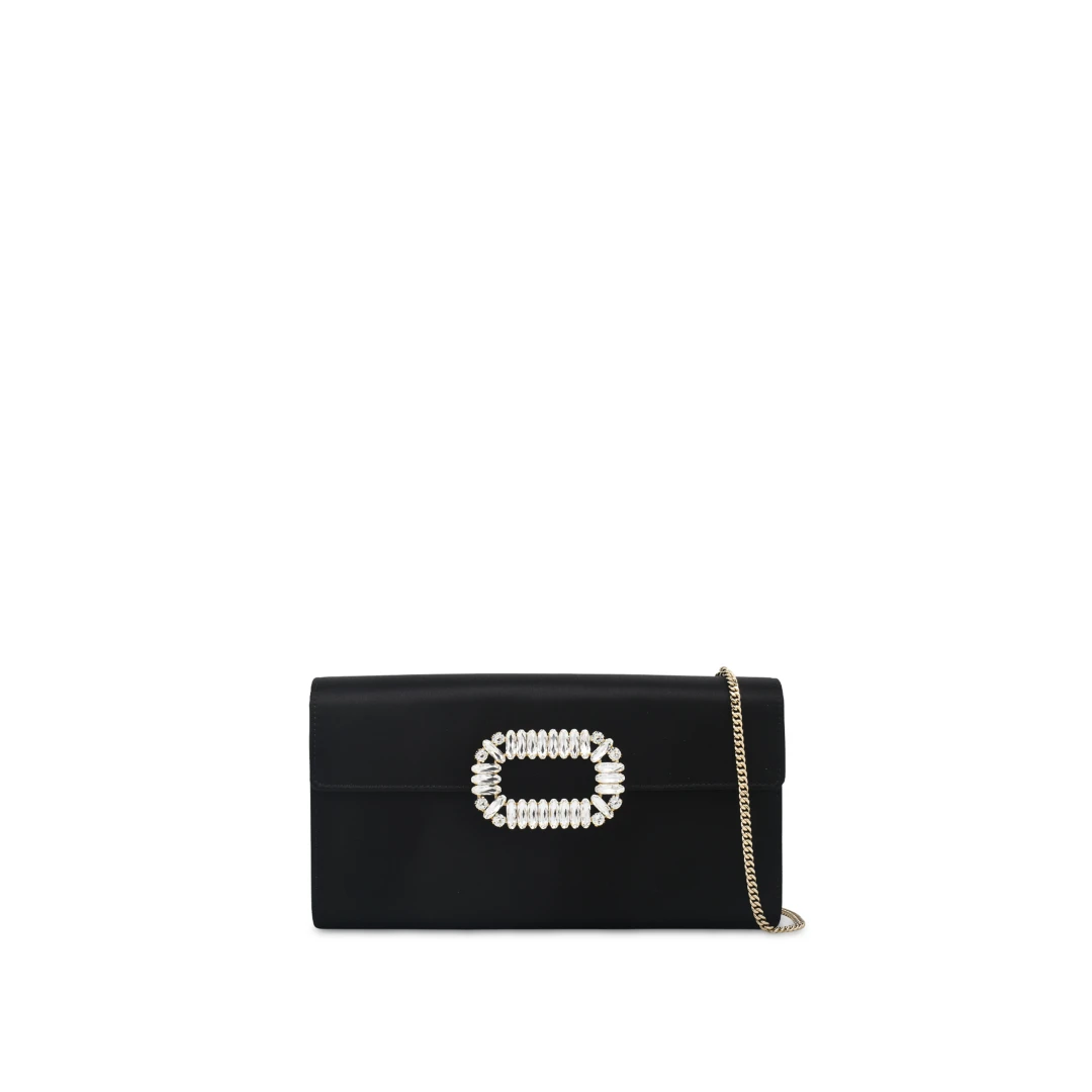 ROGER VIVIER Sexy Choc Buckle WOC Satin