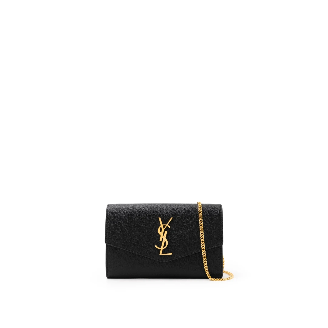 SAINT LAURENT Uptown Wallet On Chain 19cm Ghw
