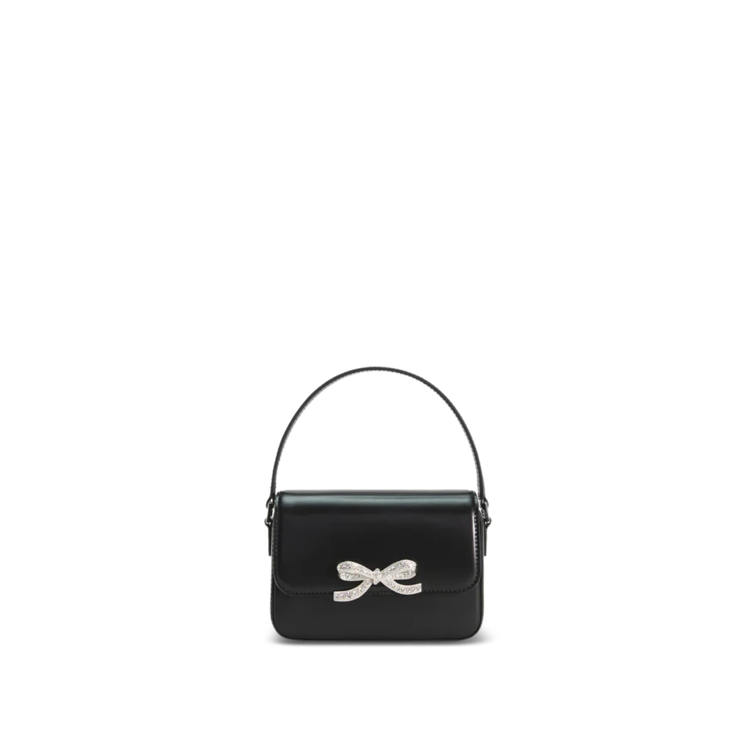SELF-PORTRAIT Micro Baguette Bag Leather