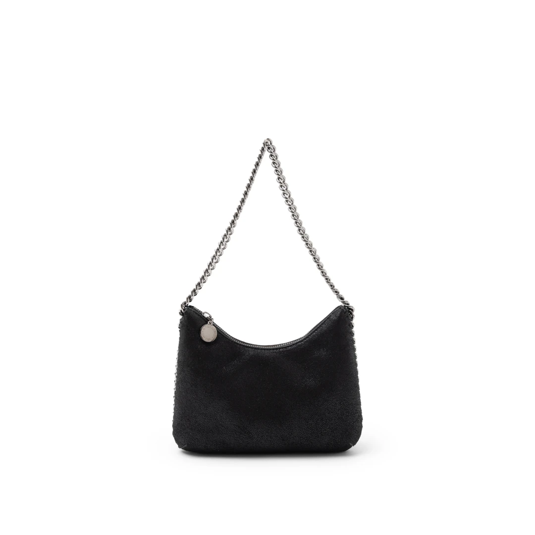 STELLA MCCARTNEY Falabella Zipped Mini Shoulder Bag With Silver Chain