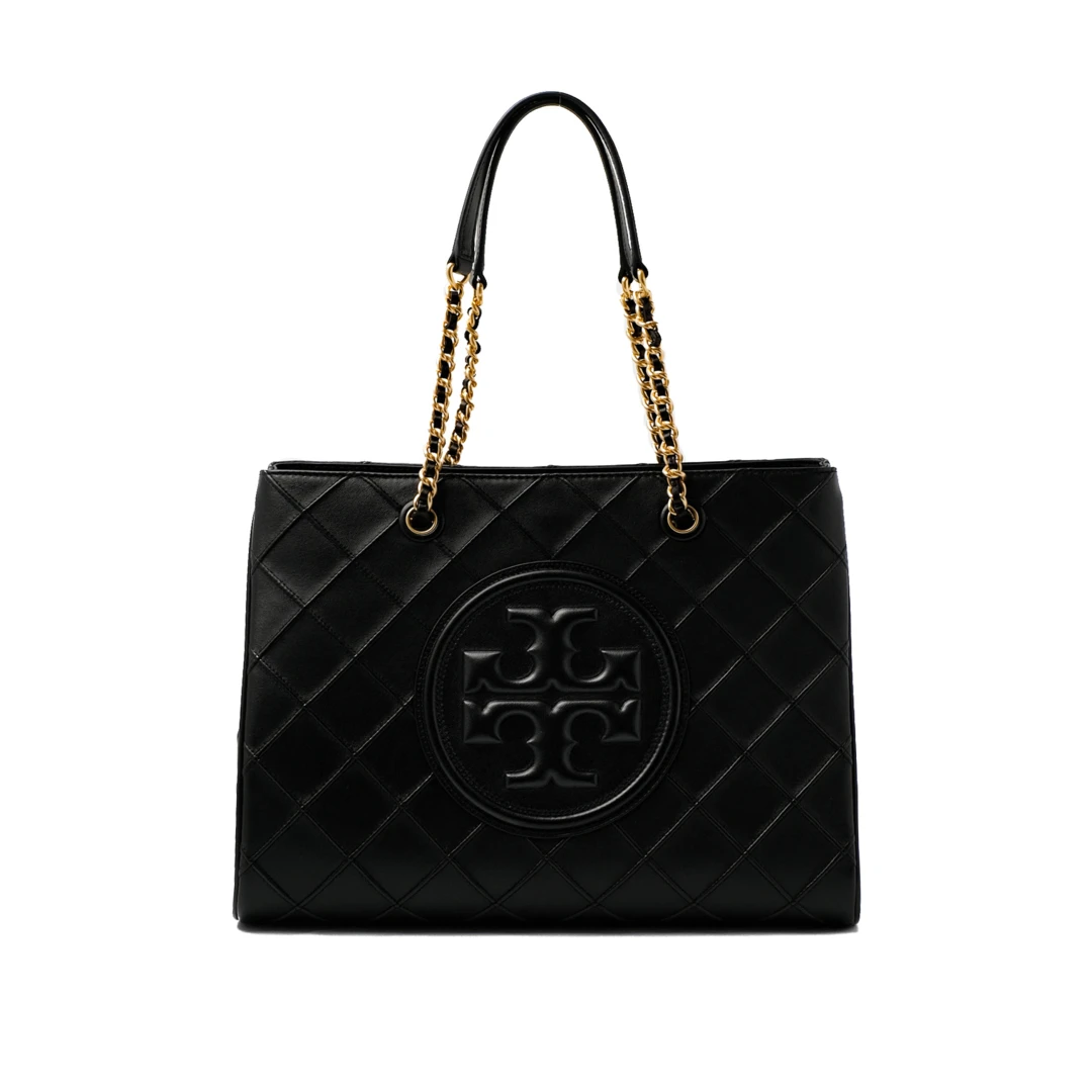 TORY BURCH Fleming Soft Chain Tote Bag Leather