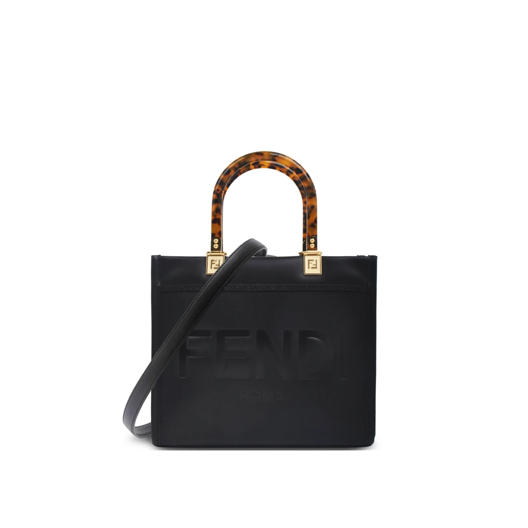 FENDI Sunshine Small Tote Bag Calfskin Leather