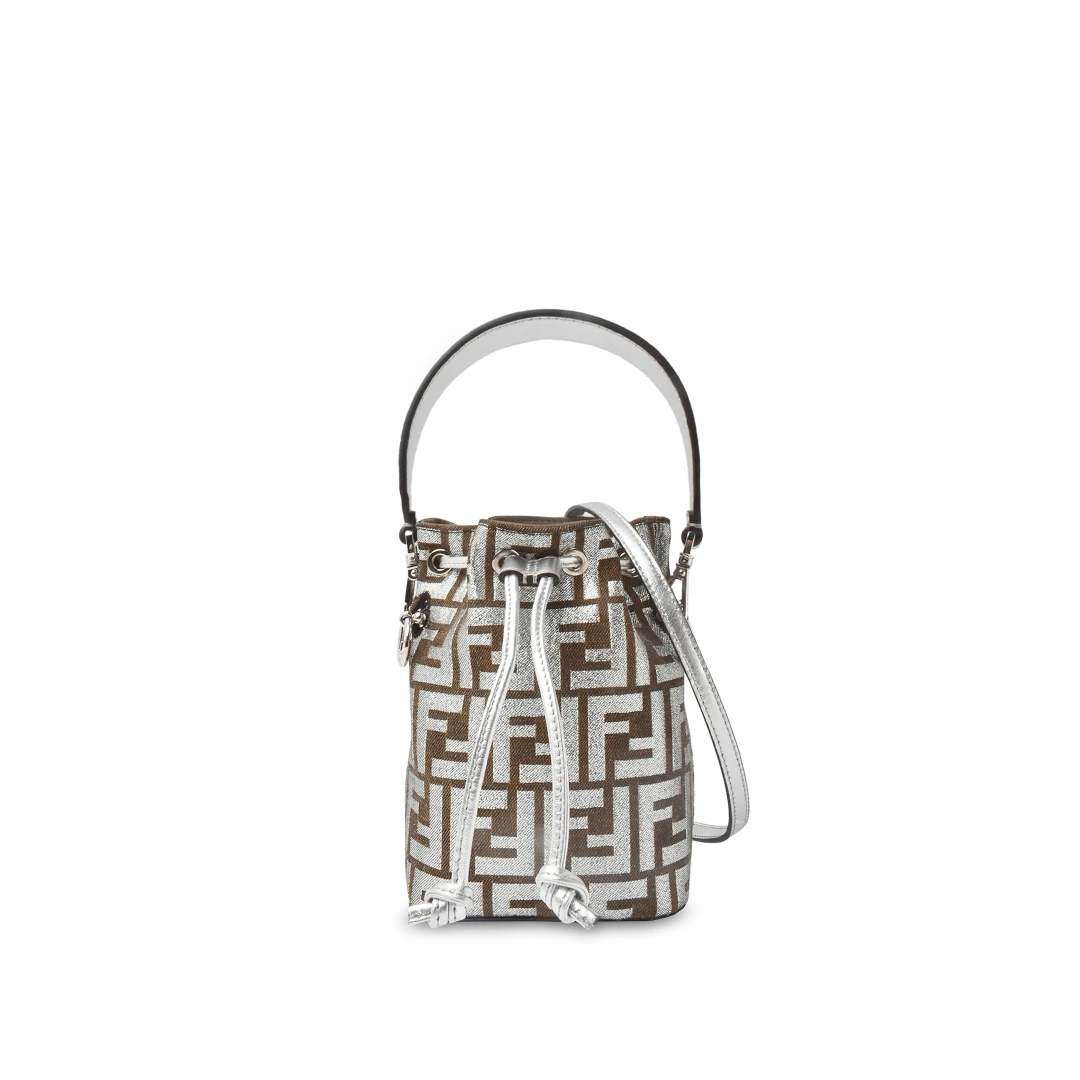 FENDI Mini Mon Tresor FF Logo Fabric
