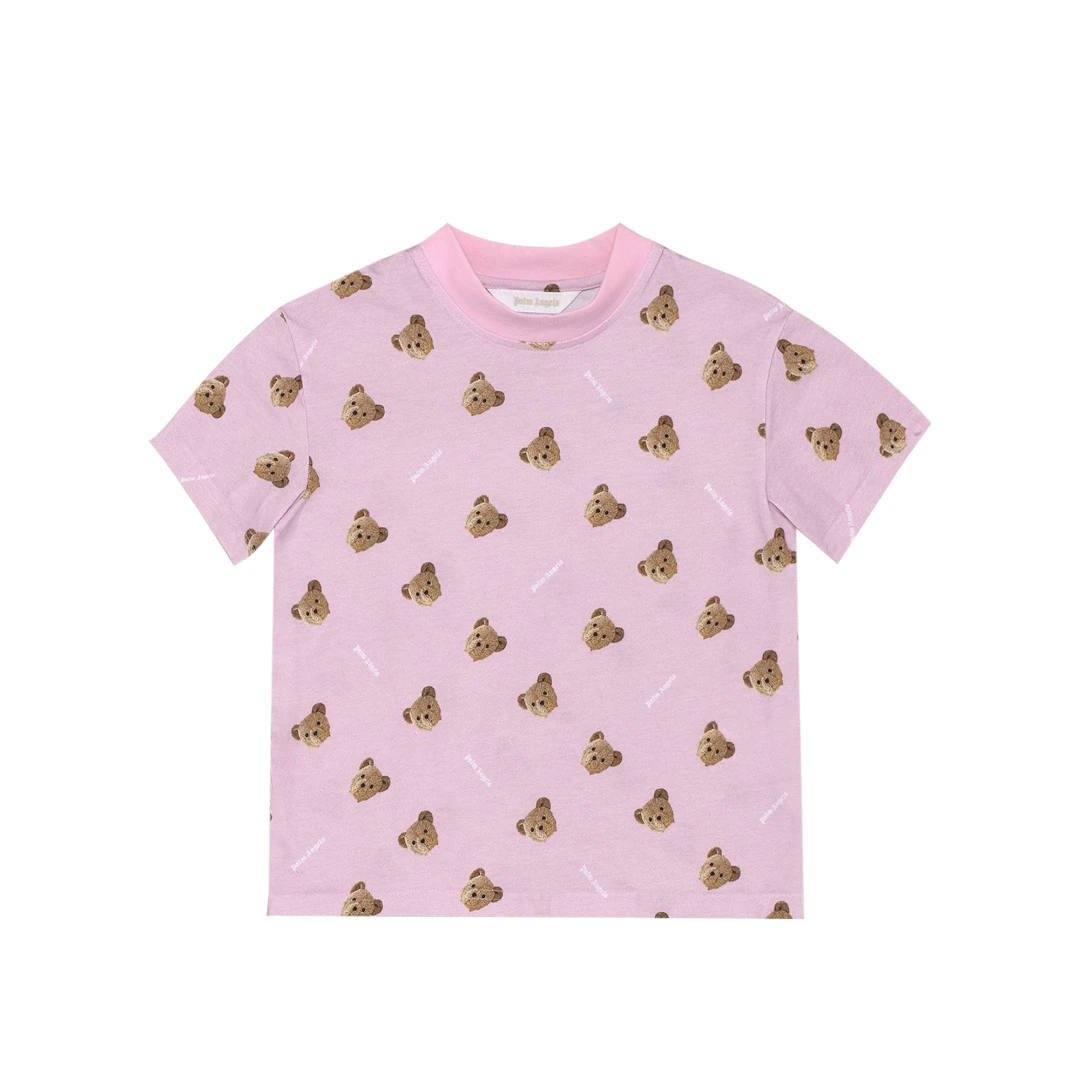 PALM ANGELS Teddy Bear All Over Logo Tshirt
